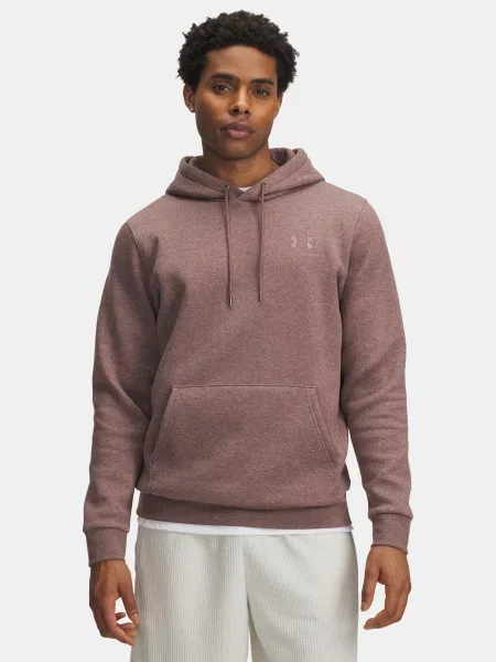 Hoodie Under Armour iz flisa rdeča