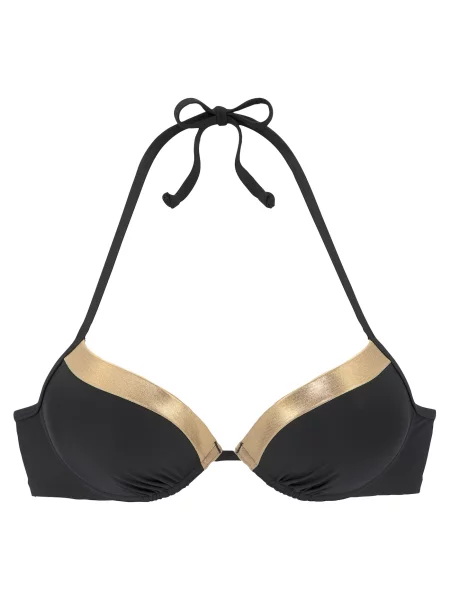 LASCANA Sutien costum de baie galben auriu negru
