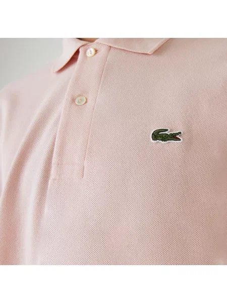Lacoste Koszulka Polo Oryginał Petit Piqué różowa