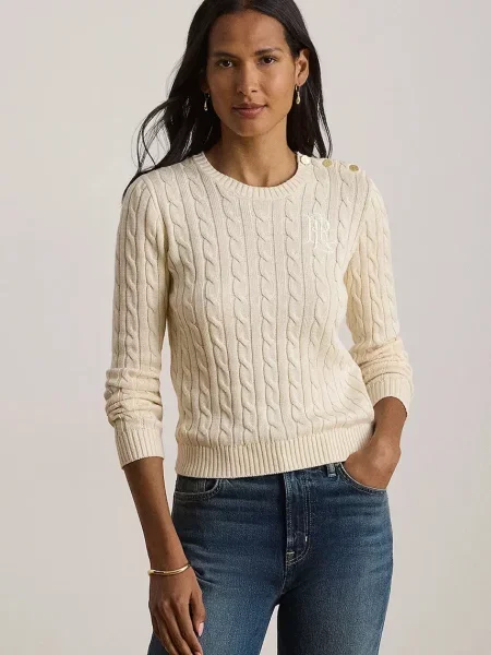 Lauren Ralph Lauren pulover pentru femei cu bej