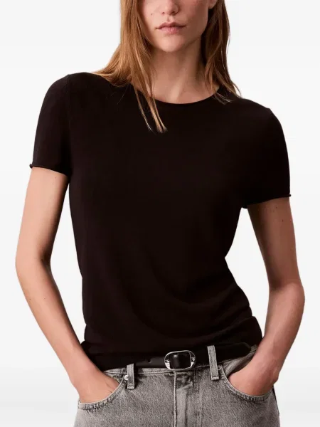 Top Calvin Klein scurt negru