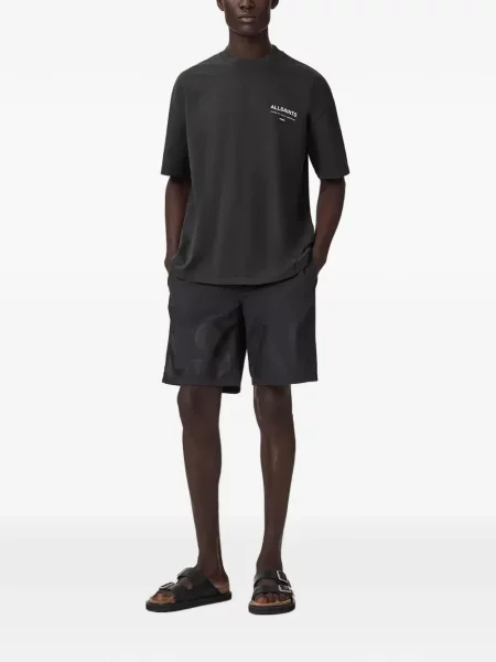 Tricou Allsaints cu imagine gri
