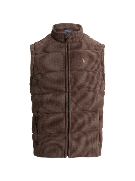 Tricou polo Polo Ralph Lauren cu glugă cu blană cu broderie roșu