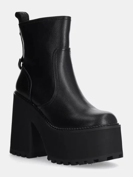 Боти Buffalo Killah Zip Boot Mid черно с дебел
