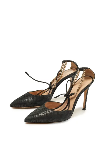 Pantofi cu toc Gianvito Rossi cu legături negru