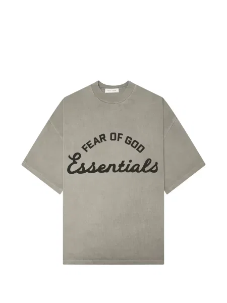 Sală de gimnastică tricou Fear Of God Essentials cu imagine gri