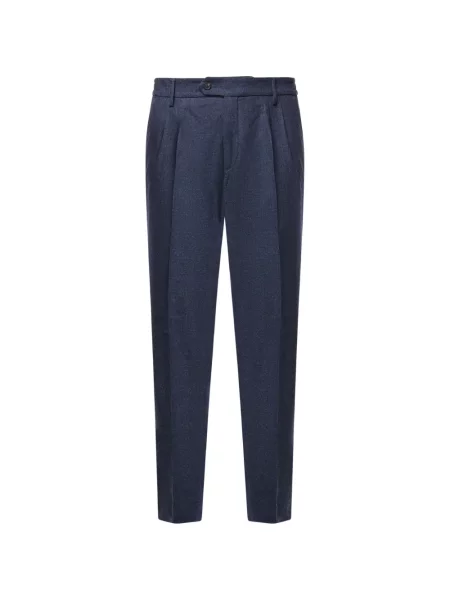 Pantaloni Eleventy conici albastru