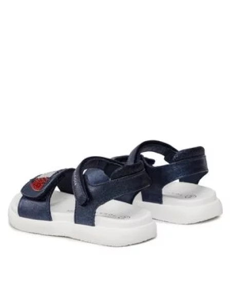 Tommy Hilfiger Sandali Strass Heart Velcro Sandal S Mornarsko modra