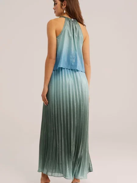 WE Fashion Rochie / verde albastru