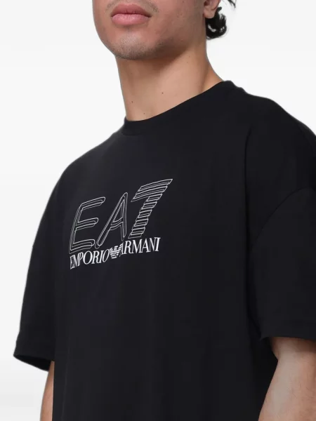 Μπλούζα Ea7 Emporio Armani με σχέδιο μαύρο