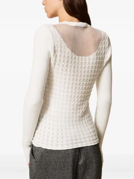 Pulover Twinset alb