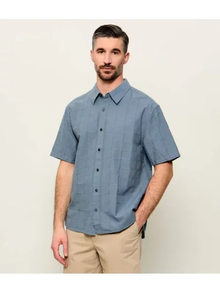 Calvin Klein Cămașă | Relaxed fit gri
