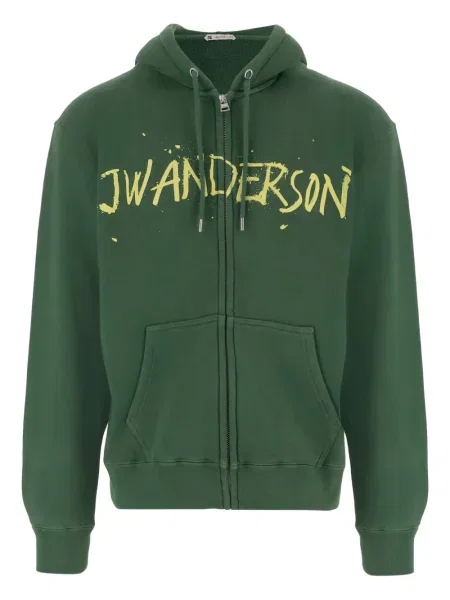 Hanorac cu glugă Jw Anderson verde