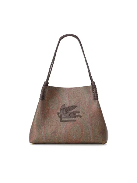 Torebka Etro zamszowa brązowa