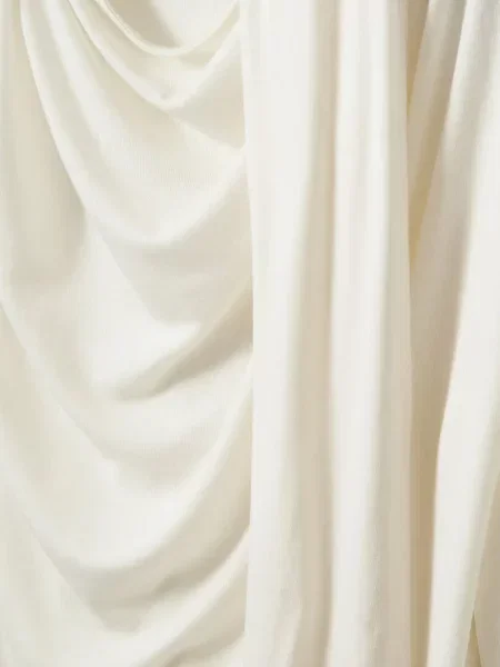 Lung tricou The Garment drapate alb