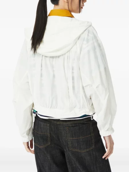 Geacă Studio Tomboy cu glugă alb