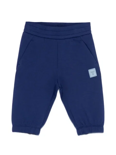 Spodnie dziecięce Emporio Armani niebieskie