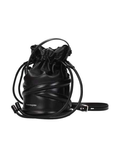 Torebka Alexander Mcqueen skórzana czarna