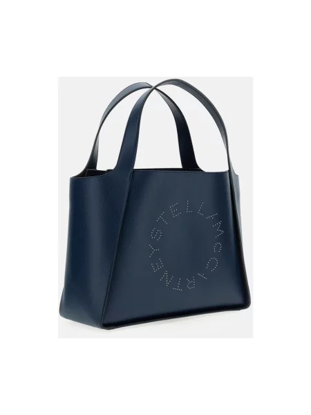 Shopperka Stella Mccartney z logo niebieska