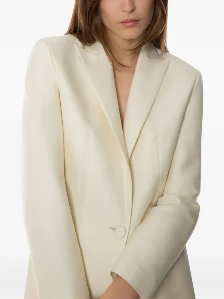 Sacou Alberta Ferretti alb