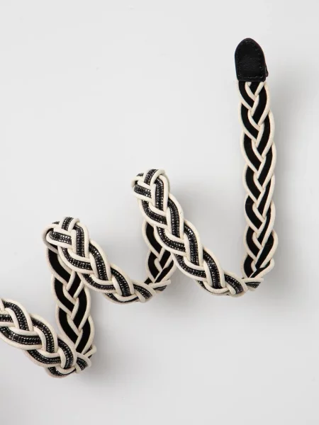 Ремінь Morgan з ремінцями чорний