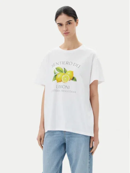 Pieces Tricou Thea alb