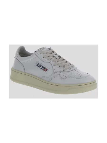 Sneakers Autry Medalist Low Man Leat/ Leat Wht/ Wht EUR 41 białe