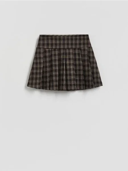 Reserved Fustă mini cu pliuri multicolor