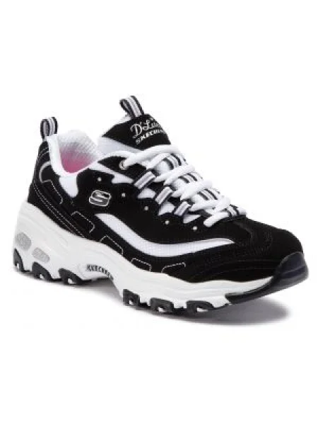 Sneakersy SKECHERS D'lites Biggest Fan Black/White čierna