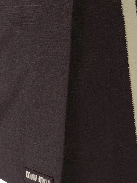 Fustă Miu Miu de mohair maro