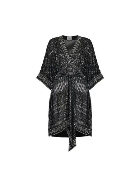 Sukienka koszulowa Isabel Marant z nitami czarna