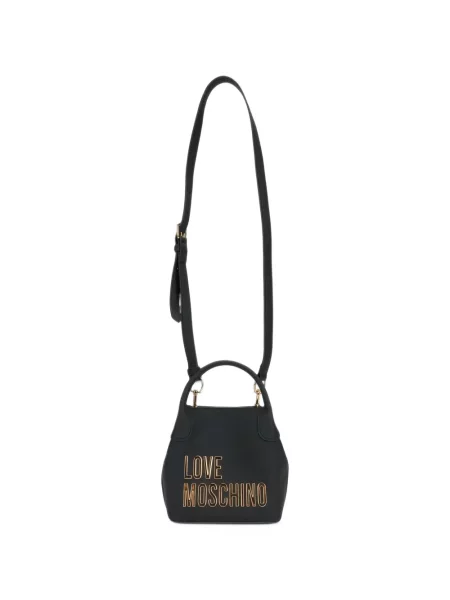 Чанта Love Moschino с автограф черно