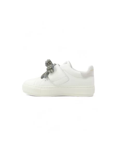 Sneakersy Kurt Geiger z kokardką skórzane białe