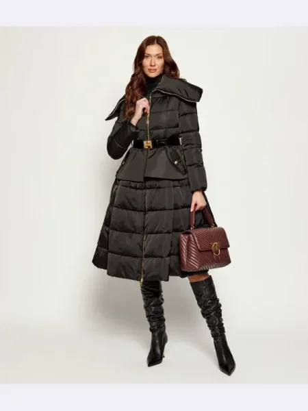 Elisabetta Franchi Palton de iarnă negru