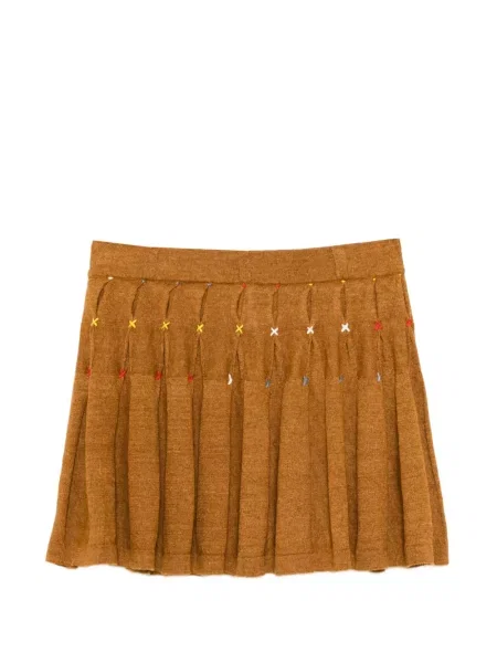 Fusta mini Yanyan Knits maro