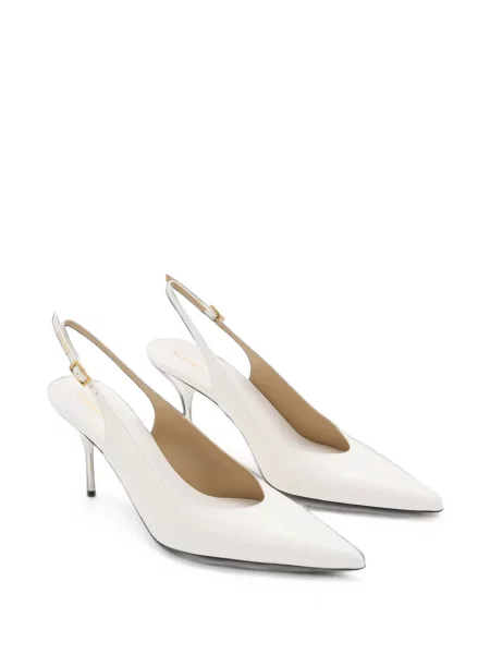 Pantofi cu toc Versace slingback alb