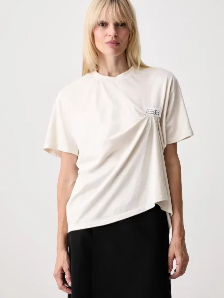Maison Margiela tričko béžové