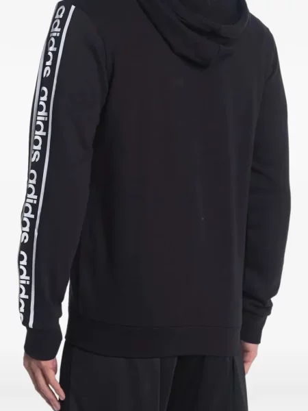 Pruhované krajkové pruhované tričko Adidas s vázáním šedé