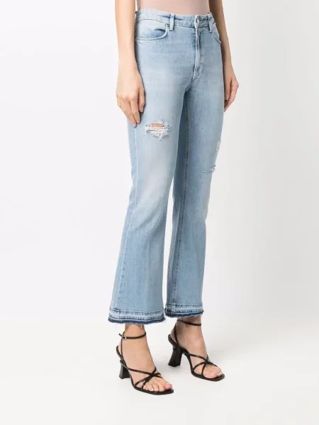 Jeansy dzwony Dondup dzwony niebieskie