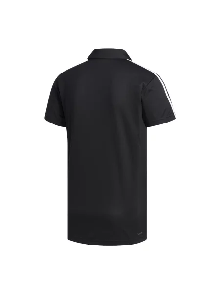 Prugasta polo majica Adidas crna