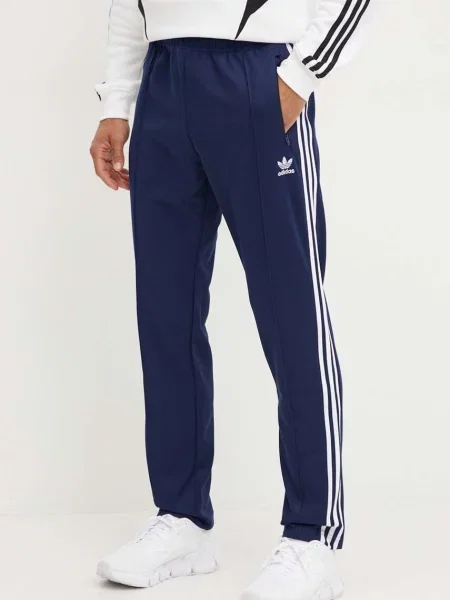 Спортен панталон adidas Originals Adicolor Classics Beckenbauer тъмносиньо с апликация