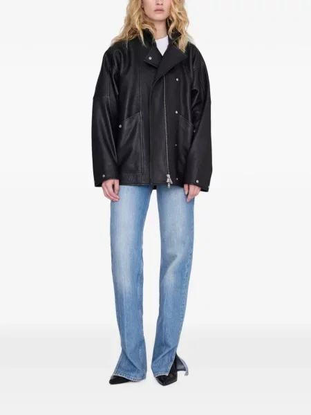 Geanta de piele Anine Bing negru