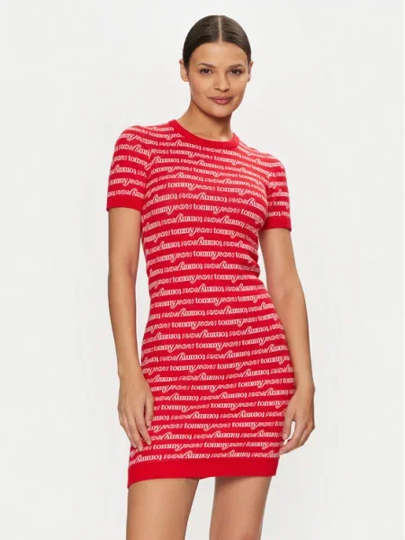 Tommy Jeans Rochie de zi roșu