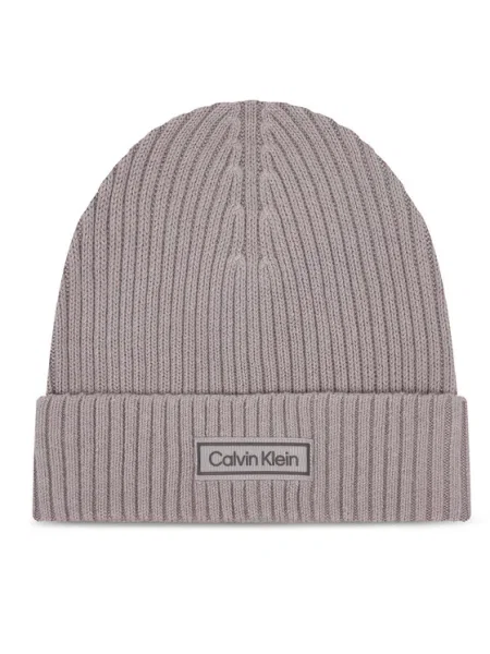 Căciulă Calvin Klein Patch Chunky gri