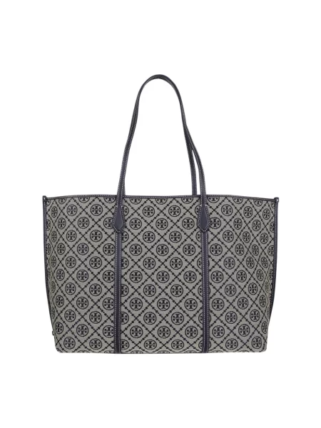 Shopperka Tory Burch niebieska