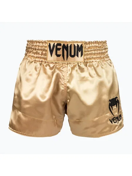 Pantaloni scurți pentru bărbați Venum Classic Muay Thai și auriu negru