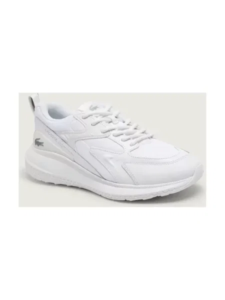 Lacoste Sneakers EVO cu adaos de piele alb