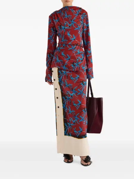 Fustă Proenza Schouler stretch roșu