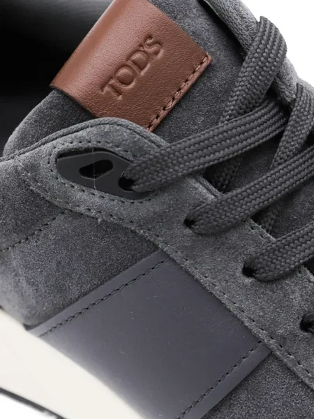 Sneakerși Tod's din piele de căprioară albastru