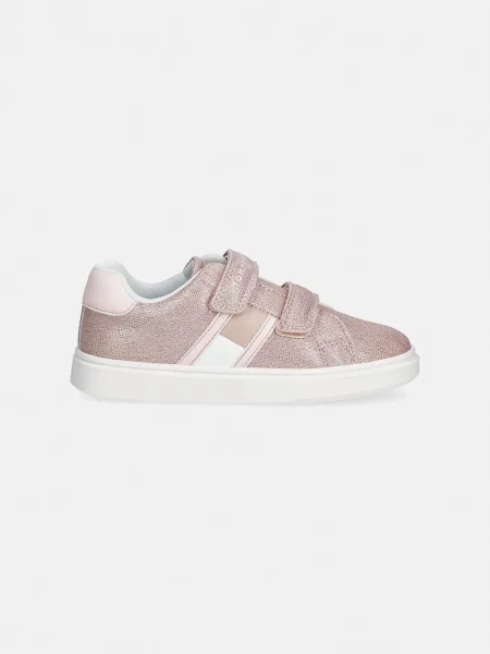 Superge Tommy Hilfiger Flag Low Cut Velcro S Roza bela